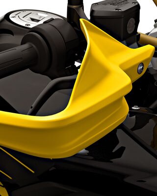 We see the 40 Years GS edition with a yellow hand protector.