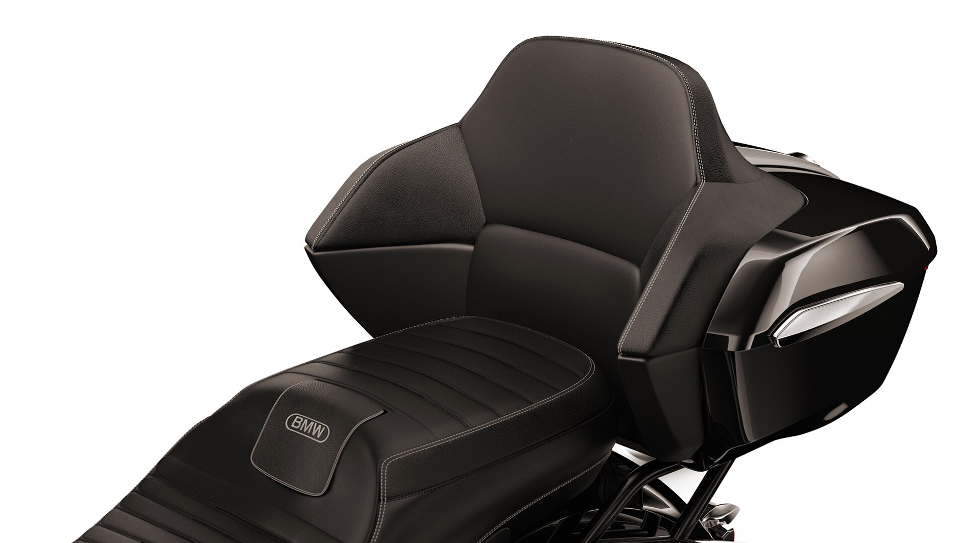 Passenger seat with comfortable backrest.